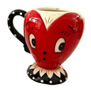 Johanna Parker Design Sweetheart Mug NEW Red White Black Valentines Day
